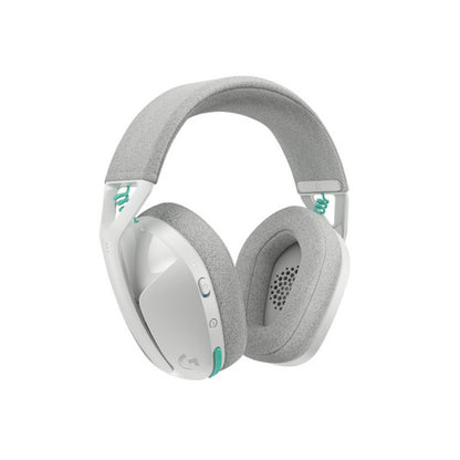 Slušalke brezžične Logitech naglavne z mikrofonom BT/ USB Lightspeed G321 bele USB-C polnjenje Gaming (981-001569)