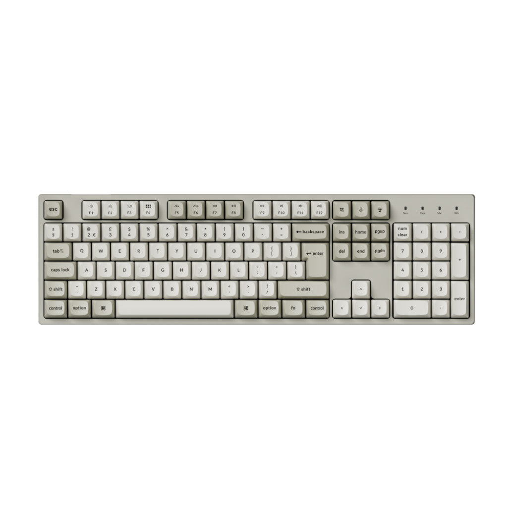 Mehanska Tipkovnica Žična Keychron C2 Pro 8K QMK UK | siva RGB (Brown switch) (C2PX-M3-UK)