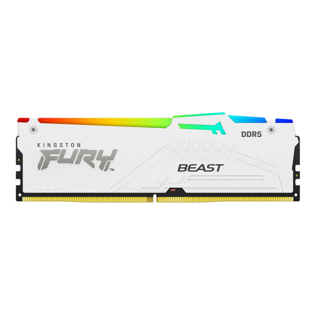 DDR5 32GB 6000MHz CL30 KIT (2x16GB) Kingston RGB Fury Beast 1,4V bela (KF560C30BWEAK2-32)