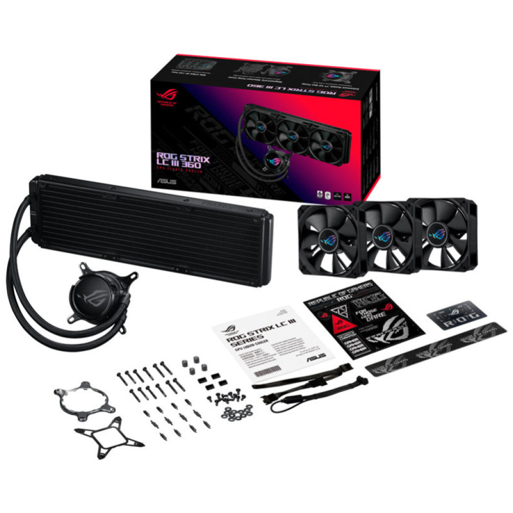 Vodno hlajenje Asus ROG Strix LC III - 360mm RGB črna (90RC00T0-M0UAY0)