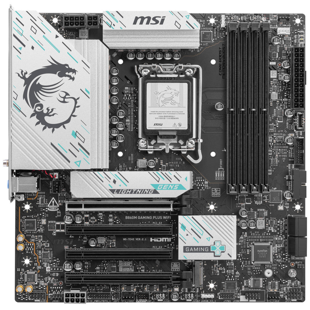Osnovna plošča LGA1851 MSI B860M Gaming Plus WiFi microATX HDMI DP