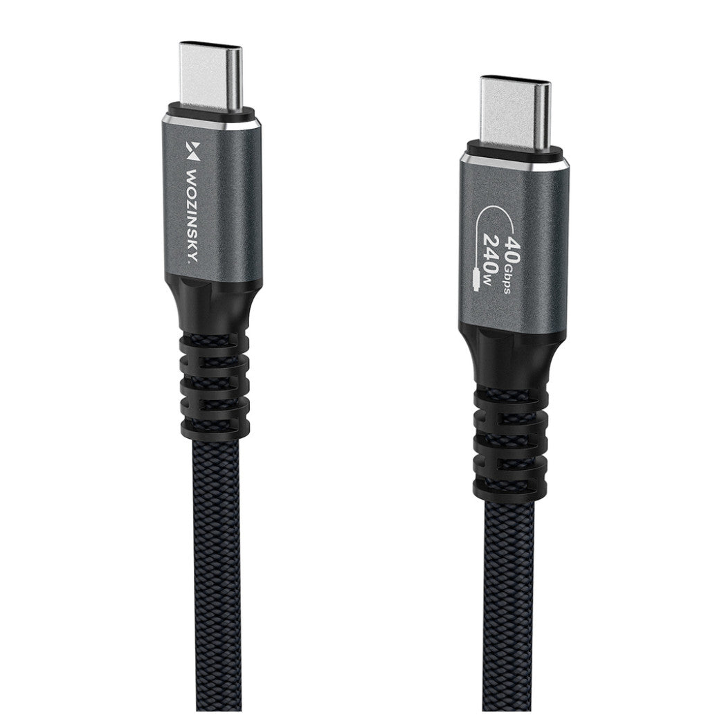 Kabel USB-C => USB-C USB4 40Gbps 240W PD 8K@60Hz 1,50m Thunderbolt 4 Wozinsky (WPS-UY415S)