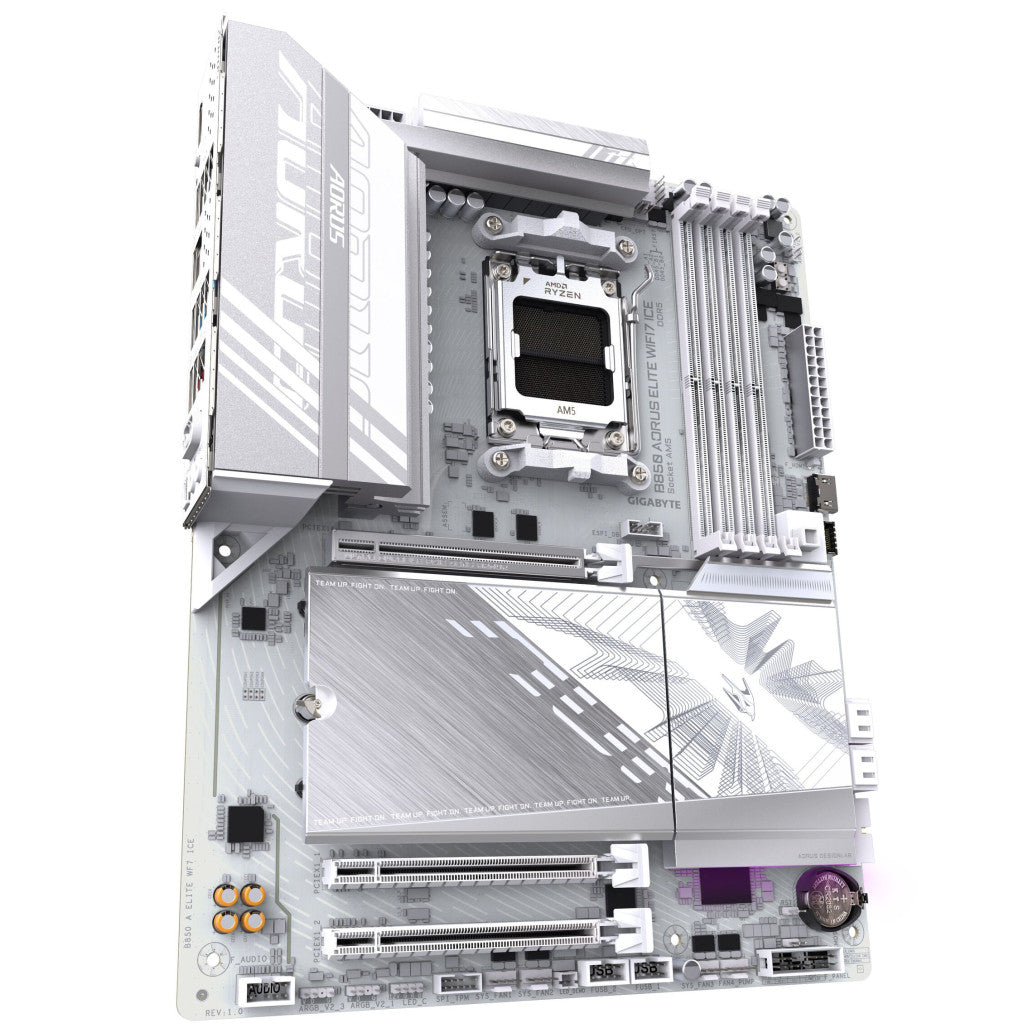 Osnovna plošča AM5 GigaByte B850 Aorus Elite WiFi 7 ICE ATX 1xHDMI 1.4 1xDisplayPort 1.4