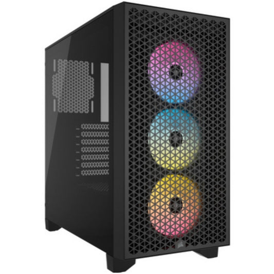 Ohišje Corsair 3000D MidiATX - črna RGB