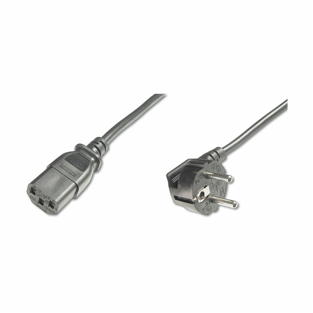 KABEL NAPAJALNI 220V 5,00m Schuko kotni - C13 črn Digitus (AK-440100-050-S)