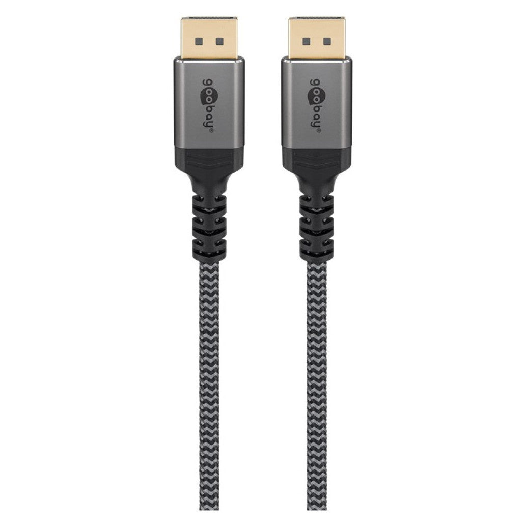 Kabel DisplayPort(m)=>DisplayPort(m) v1.4 2,00m 8K/60Hz pozlačeni konektorji črn Goobay (65265)