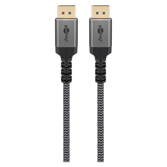 Kabel DisplayPort(m)=>DisplayPort(m) v1.4 2,00m 8K/60Hz pozlačeni konektorji črn Goobay (65265)