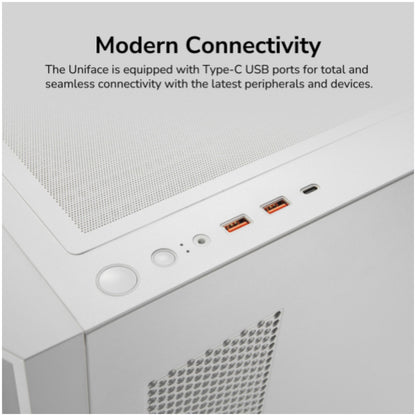 Ohišje Cougar Uniface mesh MidiATX - bela ARGB