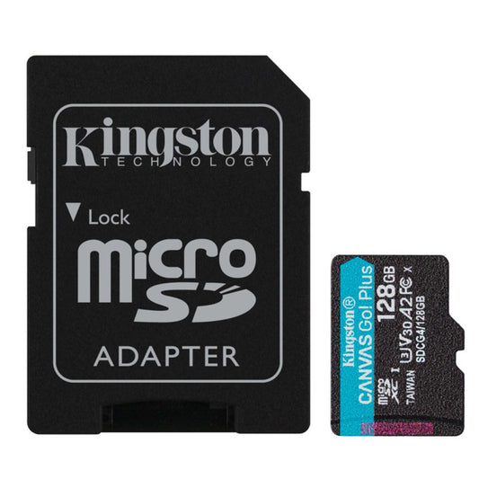 Spominska kartica microSDXC 128GB Kingston Canvas Select Plus 200MB/s/100MB/s U3 V30 UHS-I A2 +adapter (SDCG4/128GB)