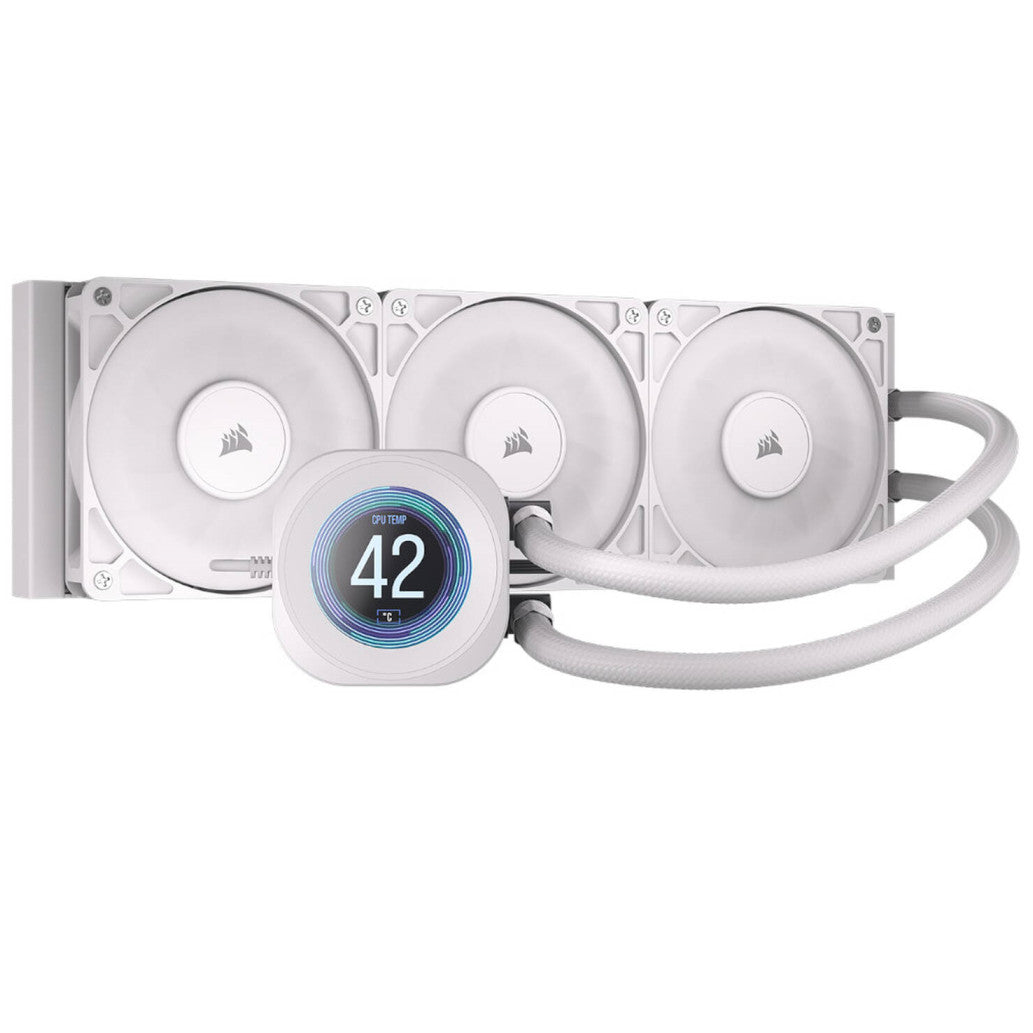 Vodno hlajenje Corsair Nautilus RS LCD - 360mm bela (CW-9061034-WW)