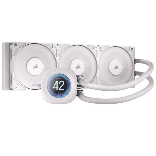 Vodno hlajenje Corsair Nautilus RS LCD - 360mm bela (CW-9061034-WW)