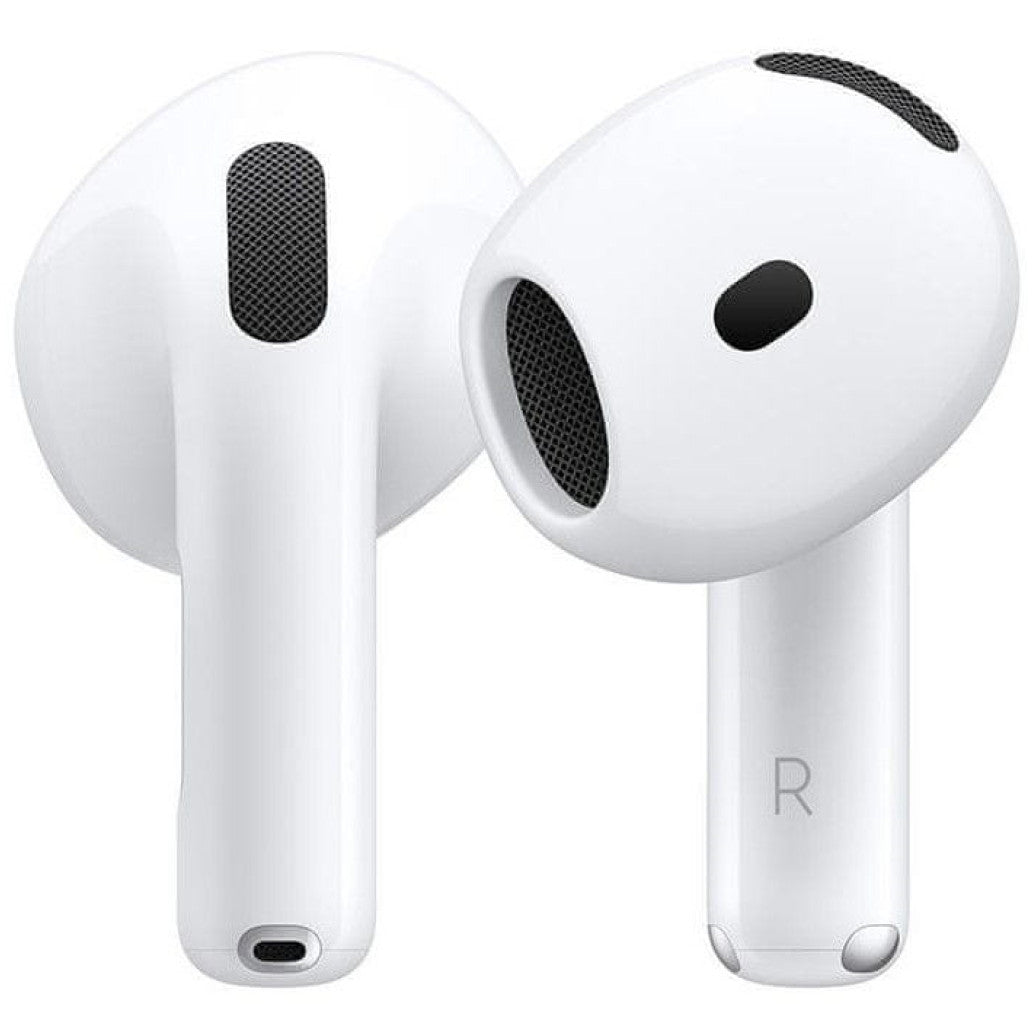 Slušalke brezžične Apple ušesne z mikrofonom BT AirPods 4 z active Noise Cancellation bela ANC Bluetooth (MXP93ZM/A)