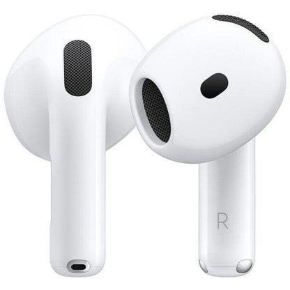Slušalke brezžične Apple ušesne z mikrofonom BT AirPods 4 z active Noise Cancellation bela ANC Bluetooth (MXP93ZM/A)