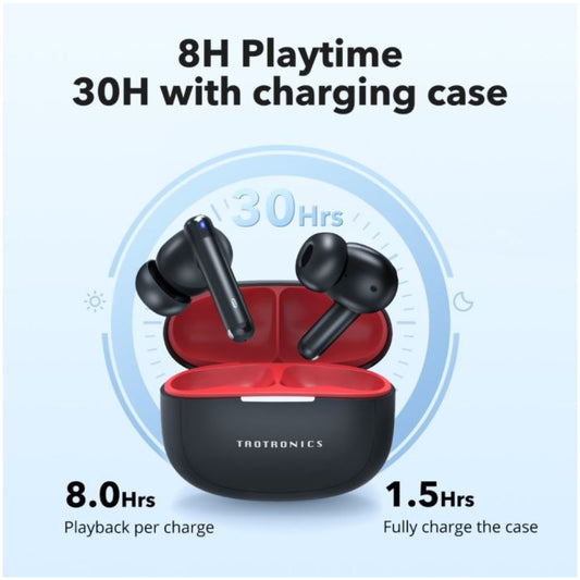 Slušalke brezžične TaoTronics ušesne BT TWS črna (53-05010-111)