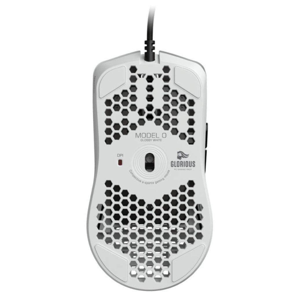 Gaming miška USB Glorious GO-GWHITE M, bela (GO-GWHITE)