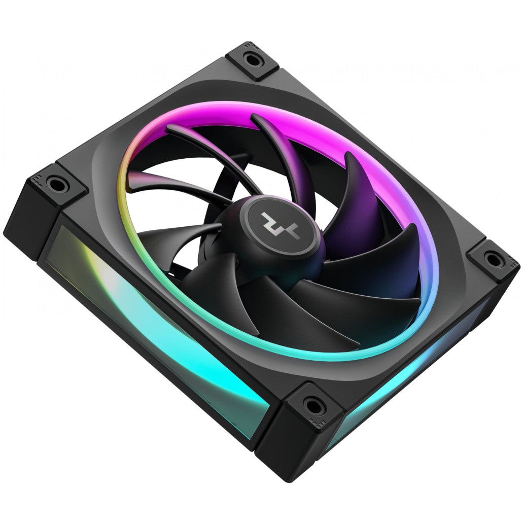 Ventilator Deepcool FL12 120mm črna RGB (3 pack)