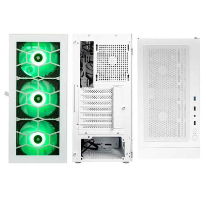 Ohišje Kolink OBSERVATORY HF GLASS MidiATX - bela ARGB