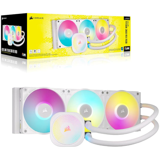 Vodno hlajenje Corsair iCUE LINK TITAN RX - 360mm RGB bela (CW-9061021-WW)
