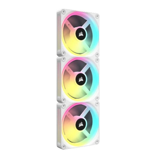 Ventilator Corsair iCUE LINK QX120 120mm bela RGB (3-pack )