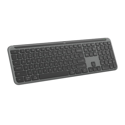 Tipkovnica brezžična + Bluetooth Logitech Signature Slim K950 US international | SLO gravura grafitna (920-012465)