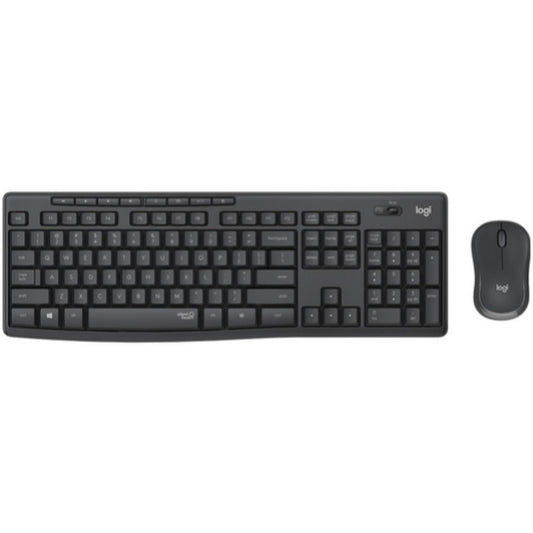 Tipkovnica in miš Logitech brezžična desktop MK295 SLO grafitna silent 920-009809