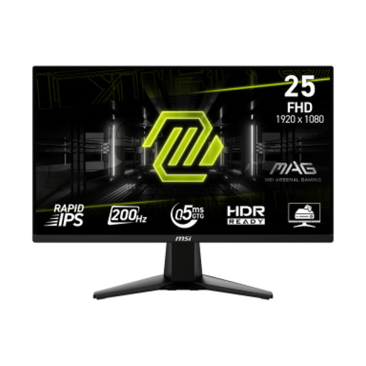 Monitor MSI 62,2 cm (24,5") 255F E20 1920x1080 Gaming 200Hz Fast-IPS 0,5ms 2xHDMI DisplayPort  sRGB100% AdaptiveSync HDR MAG