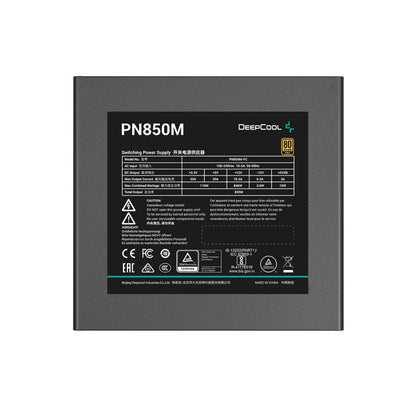 Napajalnik - 850W Deepcool PN850M 80Plus Gold+ 90% ATX 12V V3.1 Modular 120mm črna (R-PN850M-FC0B-EU)