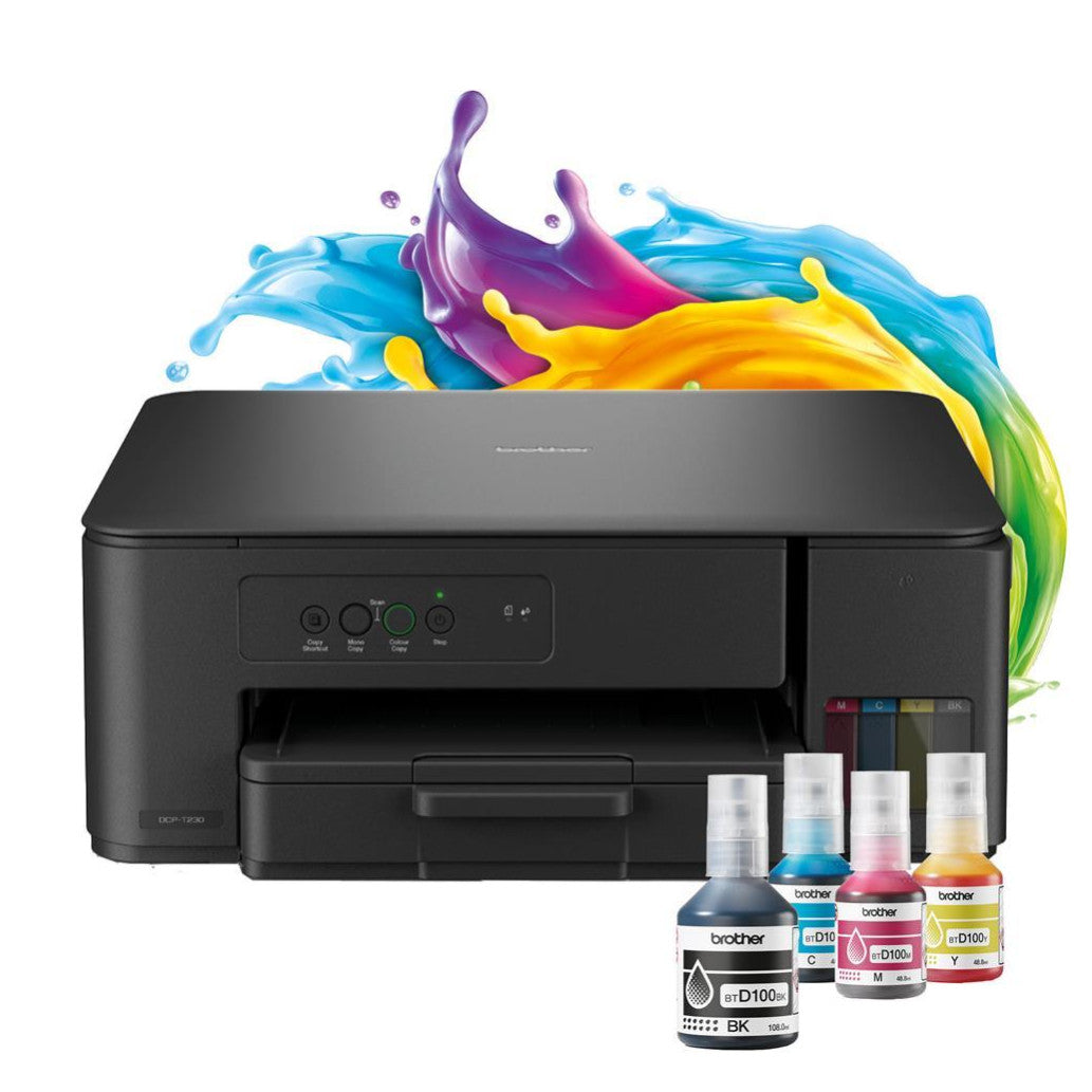 Tiskalnik multifunkcijski brizgalni barvni Brother DCP-T230 A4 USB 11ppm (DCPT230YJ1)