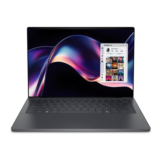 Prenosnik DELL 35,5 cm (14,0") XPS 14 2880x1800 OLED na dotik 500nit 120Hz Ultra X7-358H/64GB/4tb/BL/AI Chip: 50 TOPs/ALU/Intel Arc/Win11Pro (210-BTML-64)
