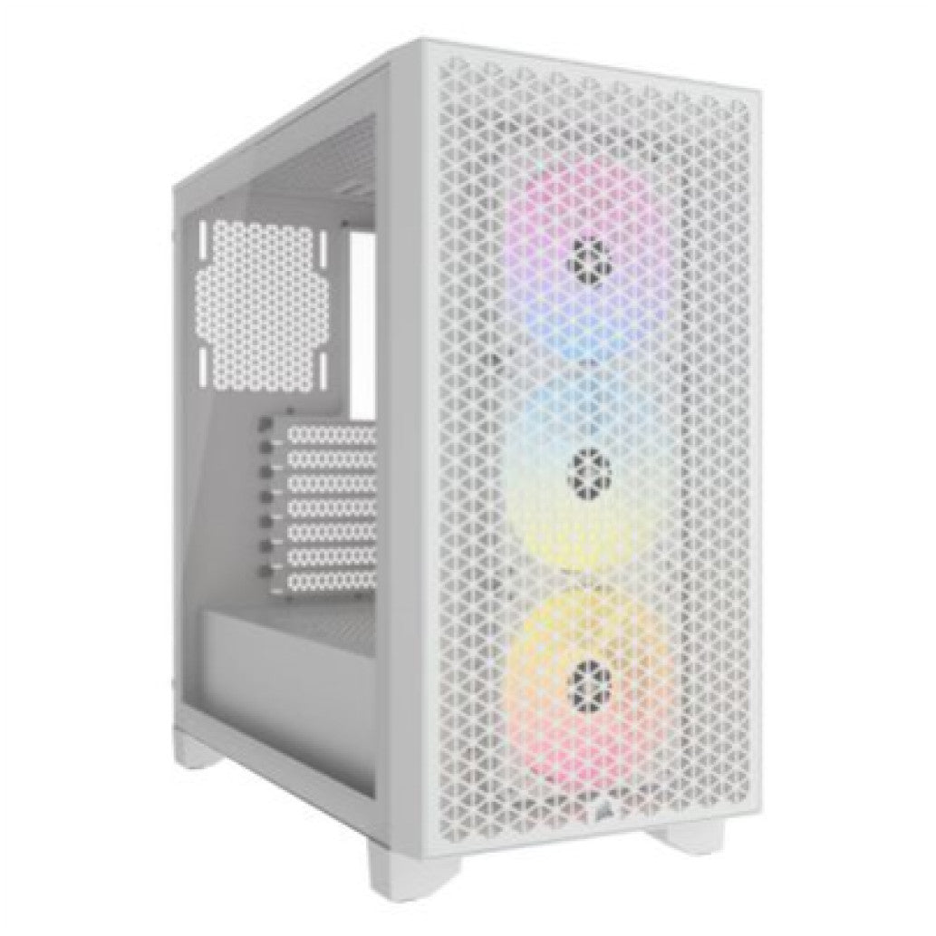 Ohišje Corsair 3000D MidiATX - bela RGB