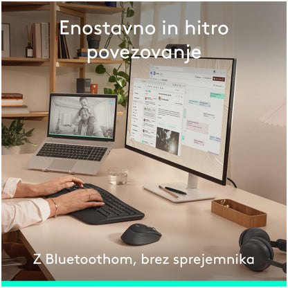 Miš Bluetooth Logitech Signature Comfort Plus M850 L velikost grafitna (910-007715)
