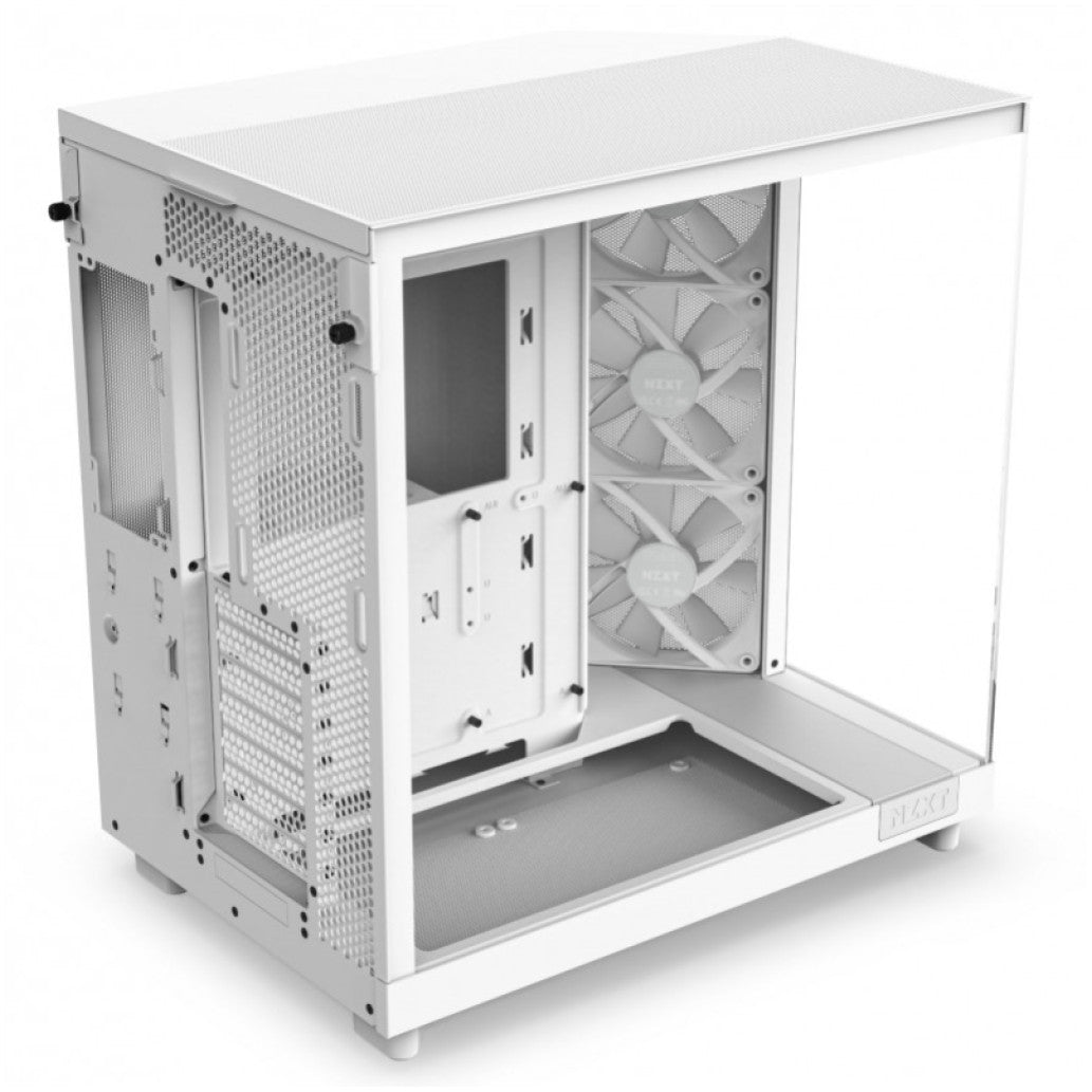 Ohišje NZXT H6 Flow MidiATX - bela RGB