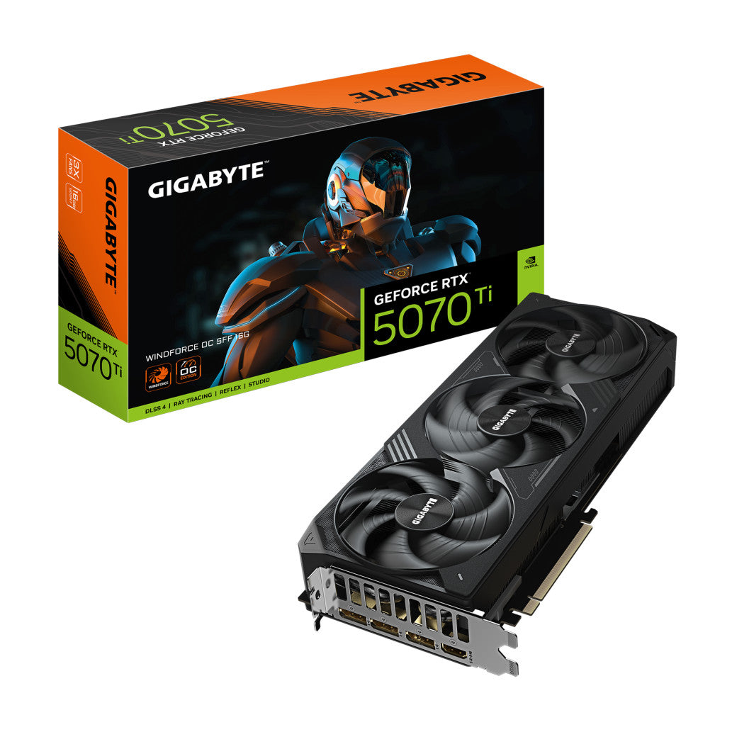 Grafična kartica nVidia RTX5070Ti GigaByte Windforce OC SFF - 16GB GDDR7 (GV-N507TWF3OC-16GD)