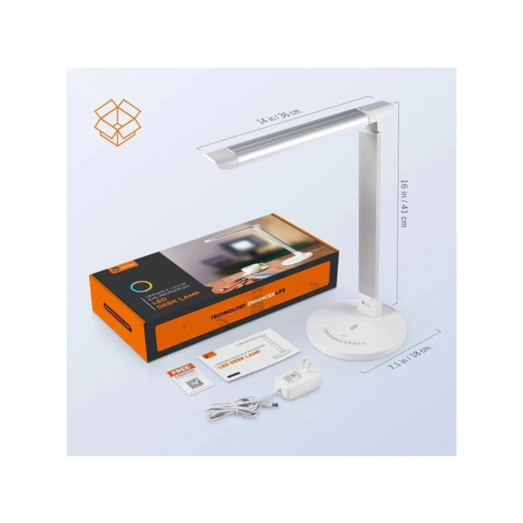 Namizna svetilka LED Taotronics USB za polnjenje bela (78-01013-007)