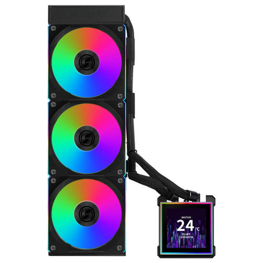 Vodno hlajenje Lian-Li HydroShift II LCD-S - 360mm RGB črna (WASE-996)