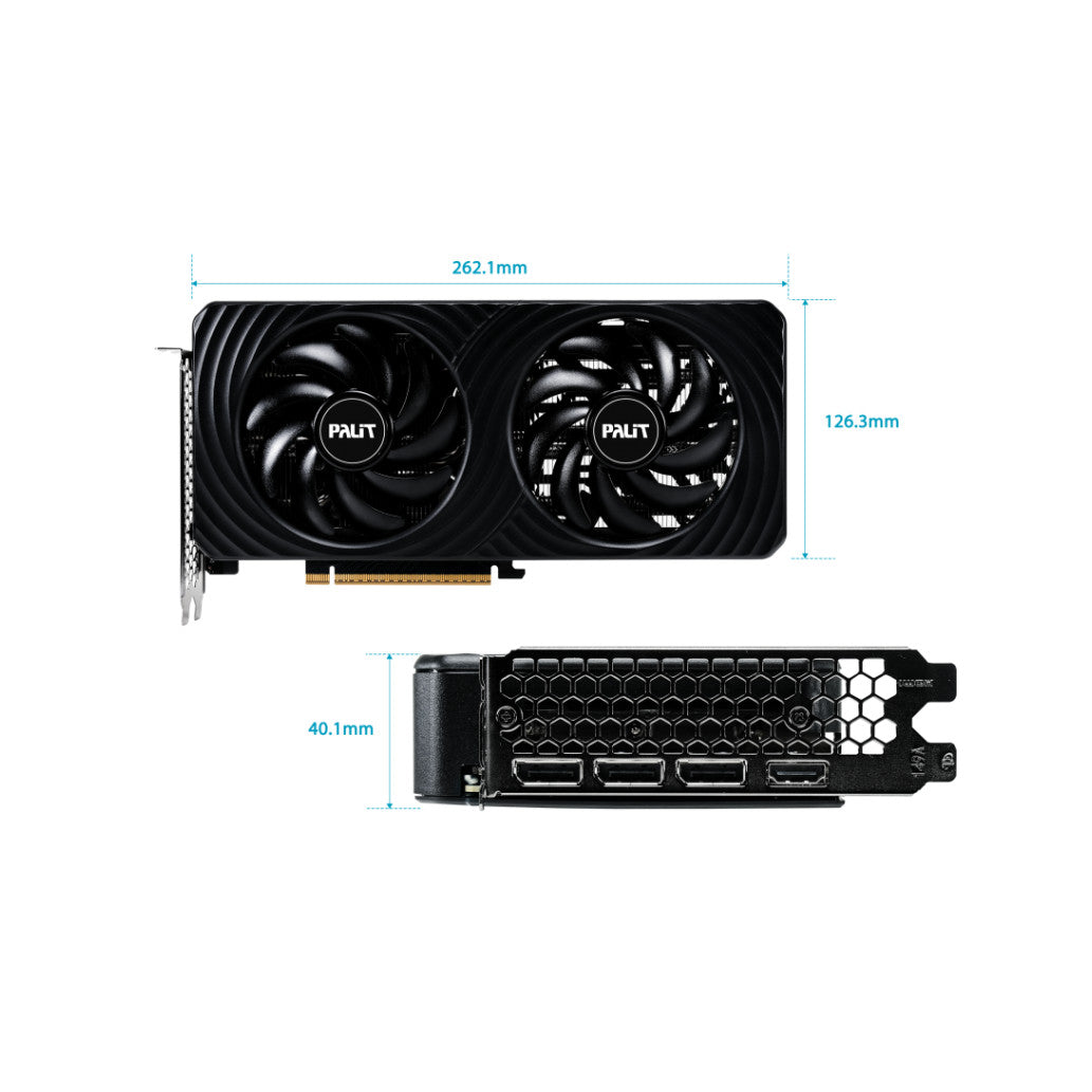 Grafična kartica nVidia RTX5060Ti Palit Dual - 8GB GDDR7 (NE7506T019P1-GB2062D)