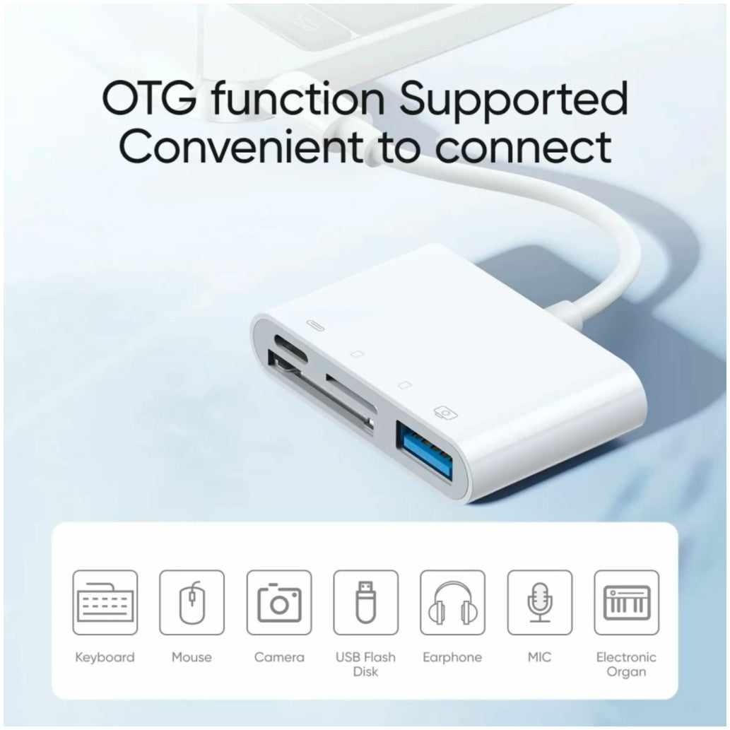 HUB USB-C => 1xUSB-A 1xUSB-C 1xSD 1xmicroSD (S-H142)