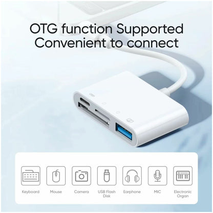HUB USB-C => 1xUSB-A 1xUSB-C 1xSD 1xmicroSD (S-H142)
