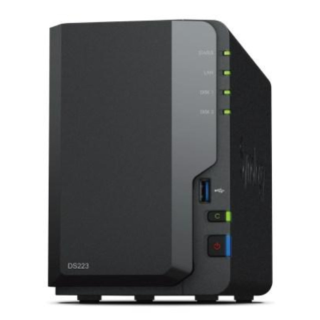 NAS ohišje Synology DS-223 (2GB, Realtek RTD1619B) All-In-One server 2x 3.5" SATA