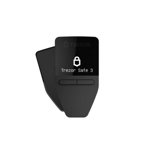 Digitalna strojna kripto denarnica Trezor Safe 3 za Bitcoin in druge kriptovalute črna EU