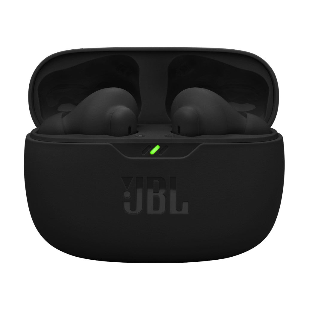 Slušalke brezžične JBL ušesne z mikrofonom BT VIBE BEAM 2 črne