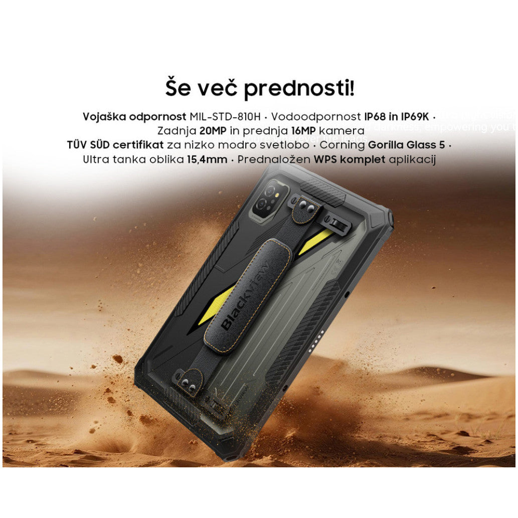 Tablični računalnik 27,9 cm (11") Blackview ACTIVE 7 6GB 128GB LTE Android črna (TAB-BV-ACTIVE7-6-128-B)