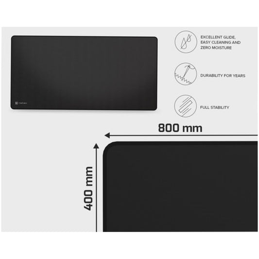 Podloga za miško NATEC tekstilna tkanina 800x400mm XXL vodoodporna črna (POD-NAT-COLORS-XXL-B)