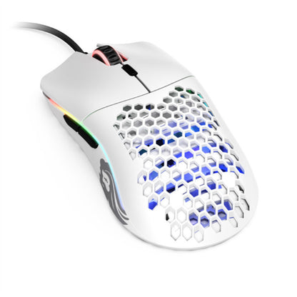 Gaming miška Žična Glorious Race Model O, bela mat (GO-WHITE)