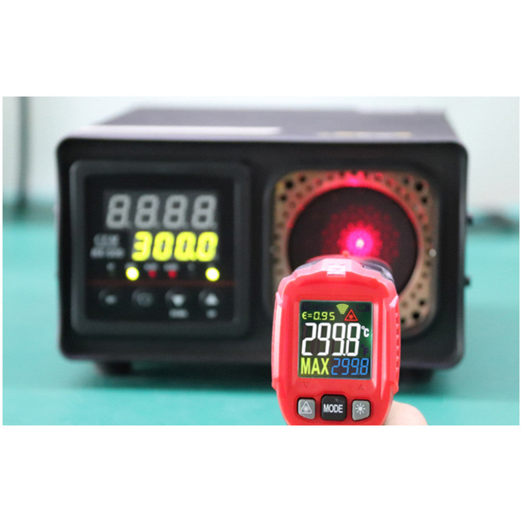 Digitalni termometer Habotest HT650B, brezkontaktni laserski, merilno območje -30 do 550°C