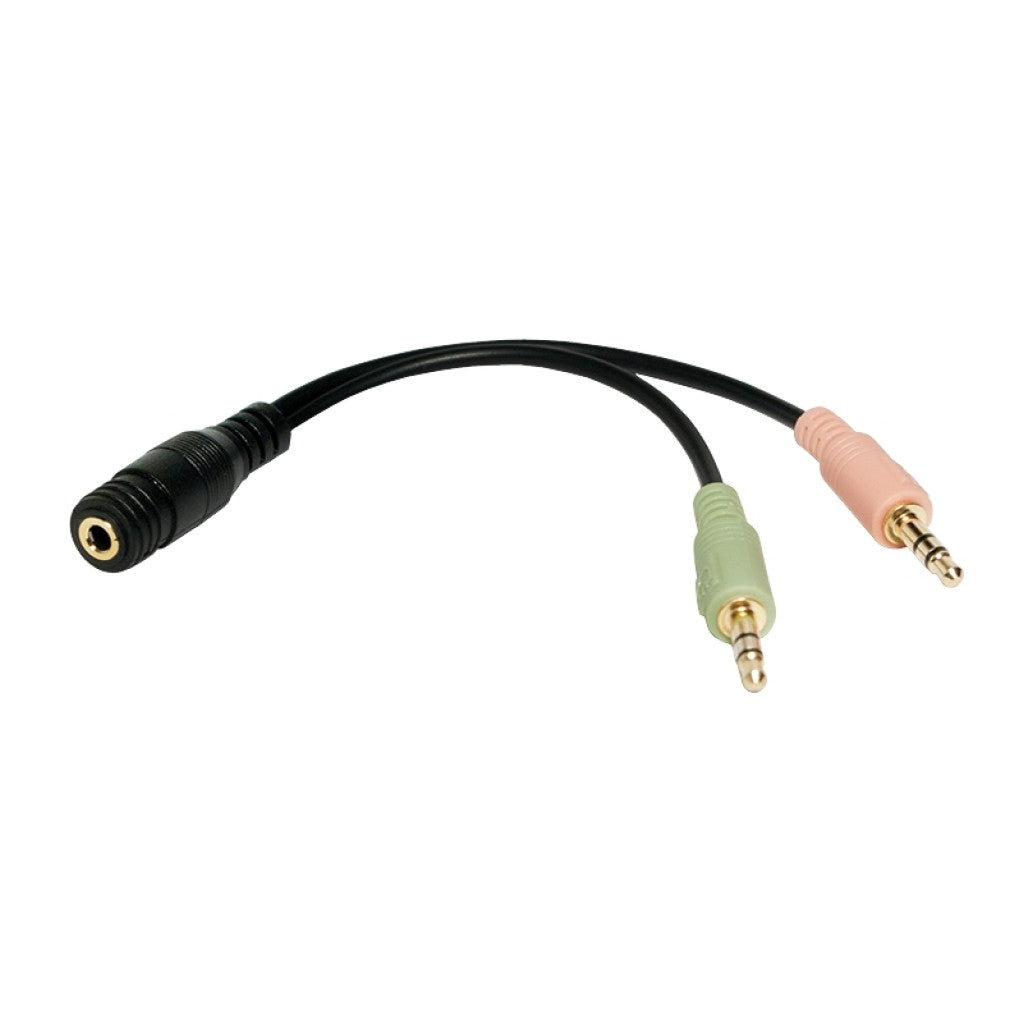 Adapter Audio 3,5mm Ž => 2 x 3,5mm M LogiLink 0,15m (CA0020)