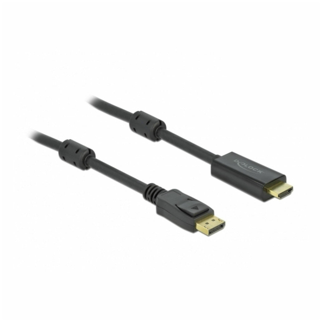 Kabel DisplayPort(m)=>HDMI(m) 2,00m 4K/60Hz črn Delock (85956)