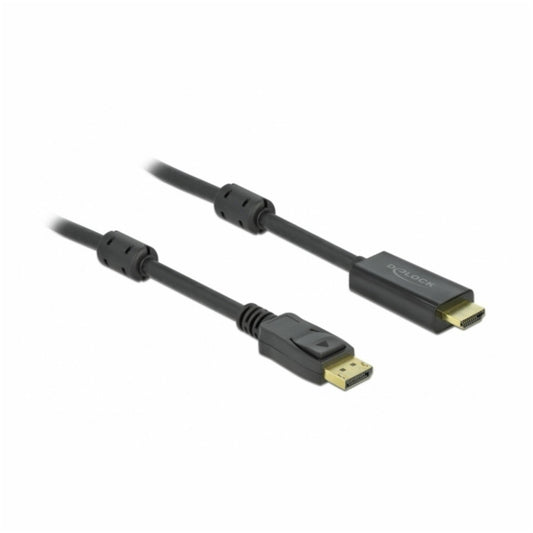 Kabel DisplayPort(m)=>HDMI(m) 2,00m 4K/60Hz črn Delock (85956)