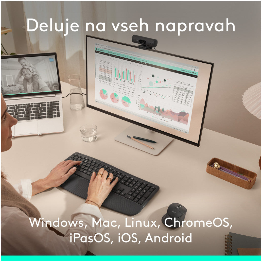 Miš Bluetooth Logitech Signature Comfort Plus M850 L velikost grafitna (910-007715)