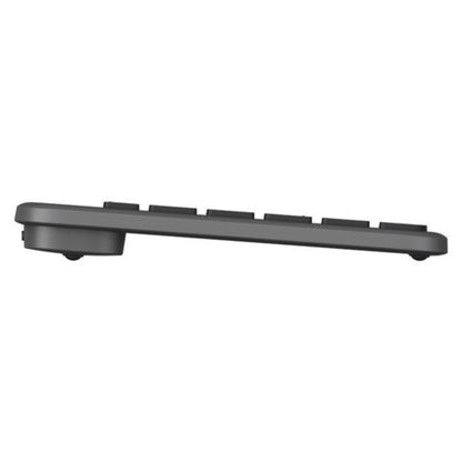Tipkovnica brezžična + Bluetooth Logitech Signature Slim Solar K980 US international | SLO gravura grafitna (920-013764)